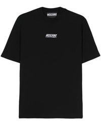 Moschino - Logo-Embroidered Cotton T-Shirt - Lyst