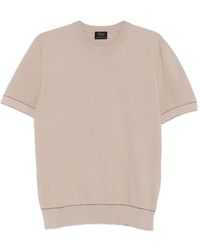 Brioni - Piquet Cotton T-Shirt - Lyst