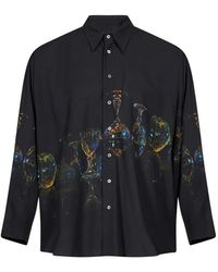 Magliano - Glass-Print Long-Sleeve Shirt - Lyst