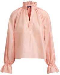 Polo Ralph Lauren - Cotton-Silk Organdy Shirt - Lyst