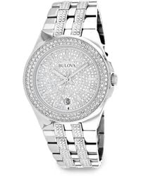 Bulova - Swarovski Crystal-Embellished 42Mm Watch - Lyst