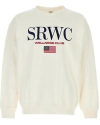 Sporty & Rich - Crew-Neck Embroidered Sweatshirt - Lyst