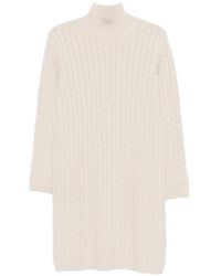 GANT - Cable-Knit Mini Dress - Lyst