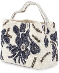 Cult Gaia - Mini Solene Beaded Floral-Print Handbag - Lyst