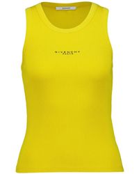 Givenchy - Logo-Print Ribbed Tank Top - Lyst