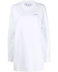 Off-White c/o Virgil Abloh - Arrow-Print Sweatshirt Dress - Lyst