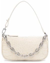 BY FAR - Mini Rachel Crocodile-Effect Shoulder Bag - Lyst