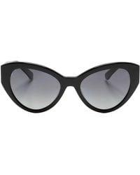 Kate Spade - Logo-engraved Oval-frame Sunglasses - Lyst