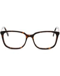 GANT - Tortoiseshell-Effect Rectangle-Frame Glasses - Lyst