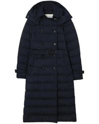 Burberry - Long Nylon Audley Puffer Coat - Lyst