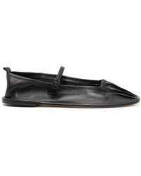 Hereu - Dansa Leather Ballerina Shoes - Lyst