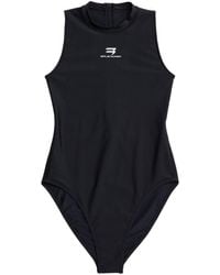 Balenciaga - Badeanzug mit Logo-Print - Lyst