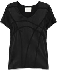 Yehuafan - Silk T-Shirt - Lyst