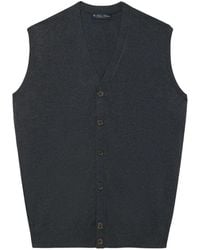 Brooks Brothers - Button-Front V-Neck Cardigan Vest - Lyst