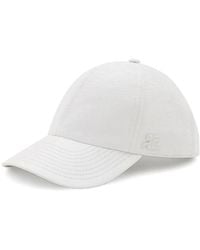 Courreges - Casquette En Coton À Patch Logo - Lyst