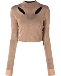 Dion Lee - Cut-out Detail Long-sleeved Jumper - Lyst