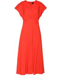 Clips - Kleid Mit V-Ausschnitt - Lyst