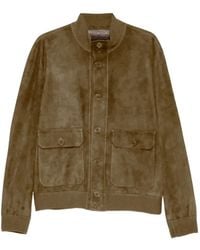 Salvatore Santoro - Button-Up Suede Jacket - Lyst