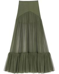 Saint Laurent - High-Waisted Maxi Skirt - Lyst