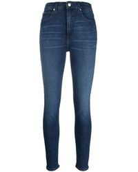 Calvin Klein - High-waist Super Skinny Jeans - Lyst