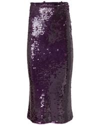 Carolina Herrera - Sequin-Embellished Pencil Midi Skirt - Lyst