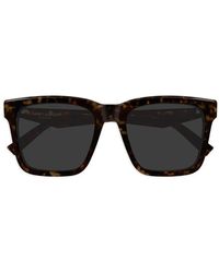 Saint Laurent - Square-Frame Tortoiseshell Sunglasses - Lyst