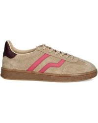 GANT - Baskets En Daim À Rayures Contrastantes - Lyst