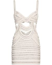 Roberto Cavalli - Cut-Out Mini Dress - Lyst