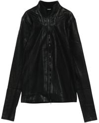 Julius - Zip- Front Stand- Collar Jacket - Lyst