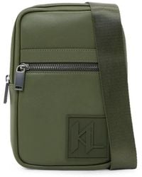 KARL LAGERFELD - Logo-Patch Shoulder Bag - Lyst