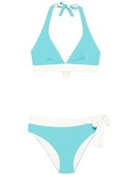 Fisico - Halterneck Tie-Fastening Bikini - Lyst