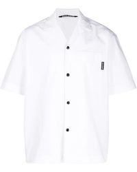 Palm Angels - Curved Logo Print Bowling Shirt - Lyst