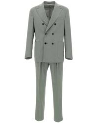 Corneliani - Double-Breasted Patch Pocket Suit - Lyst