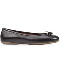 Geox - Palmaria Bow-Detail Leather Ballet Flats - Lyst