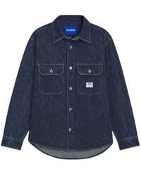 HUGO - Buttoned Pocket Shirt - Lyst