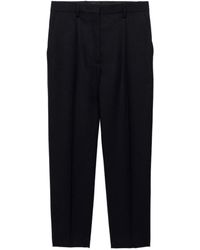 Prada - Rush-Stitch Wool Trousers - Lyst