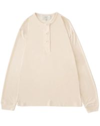 Studio Nicholson - Rutas Grandad Collar Top - Lyst
