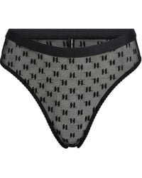 Karl Lagerfeld - Slip Aus Monogramm-Mesh - Lyst