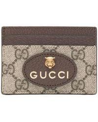 Gucci - Neo Vintage GG Supreme Cardholder - Lyst