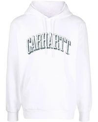 Carhartt - Logo Print Drawstring Hoodie - Lyst