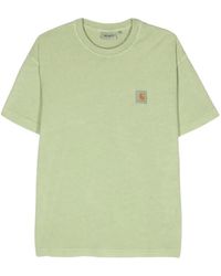 Carhartt - Nelson Garment-Dyed Logo-Patch T-Shirt - Lyst