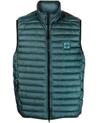 Stone Island - Compass-patch Quilted Vest - Lyst