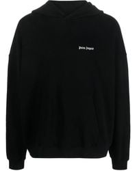 Palm Angels - Classic Logo Emb Hoodie, Long Sleeves, 100% Cotton, Size: Medium - Lyst