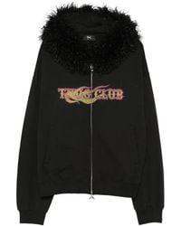 THUG CLUB - Faux-Fur Trim Graphic-Print Hoodie - Lyst