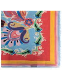 Etro - Sciarpa Con Stampa Paisley - Lyst