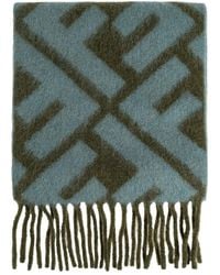 Fendi - Ff-Pattern Fringed Scarf - Lyst