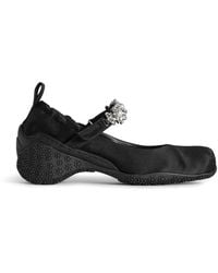 Simone Rocha - Flower-Embellished Ballet Flats - Lyst