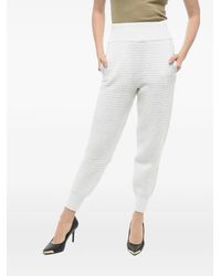 ART ESSAY - High-Waisted Cotton-Knit Trousers - Lyst