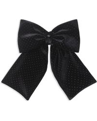 Maison Michel - Velvet Mini Bow Hair Clip - Lyst
