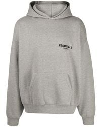 Fear Of God - Logo-Print Long-Sleeve Hoodie - Lyst